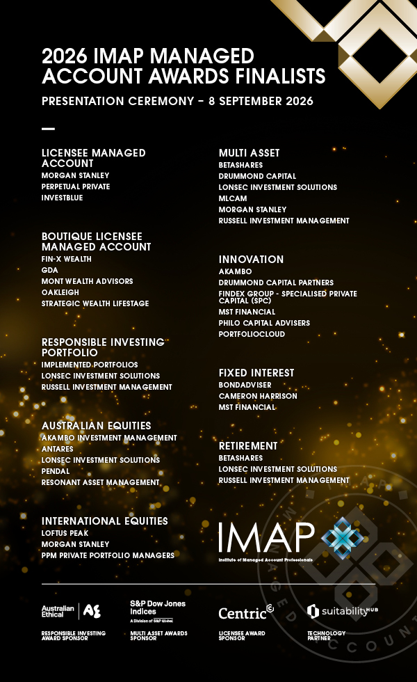 Finalists IMAP's Managed Account Awards 2026